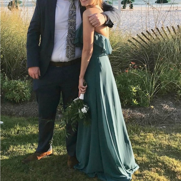 MORI Lee Bridesmaid Dress - Emerald - Picture 10 of 14